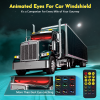 Devil Eyes Light for Cars – 23.6''x4.7'' LED Eyes for Car Windshield | Perfect Sync, Programmable Patterns, App/Remote Control | for Sedans, SUVs, Medium Trucks – Custom Dynamic Sign (2-Pack)